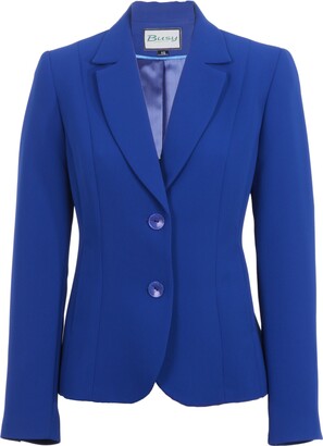 Women Royal Blue Blazer Jacket | Shop the world’s largest collection of ...