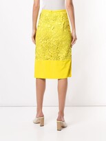 Thumbnail for your product : No.21 Floral-Crochet Pencil Skirt