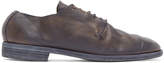 Thumbnail for your product : Guidi Purple Leather Distressed Derbys