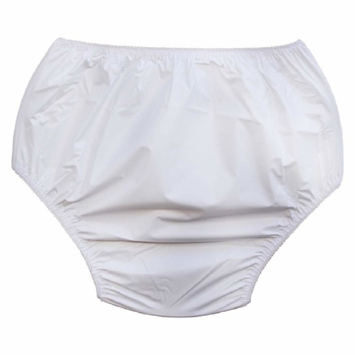 BBLingerie Ladies Plain White Waterproof Incontinence Briefs Pants