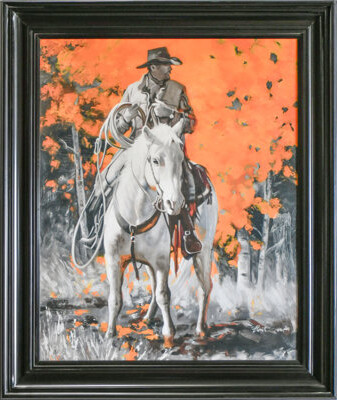 Foundry Select Framed Modern Cowboy Interior 48x60 Exterior 63x75