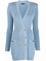 Thumbnail for your product : Elisabetta Franchi V-neck knitted mini dress