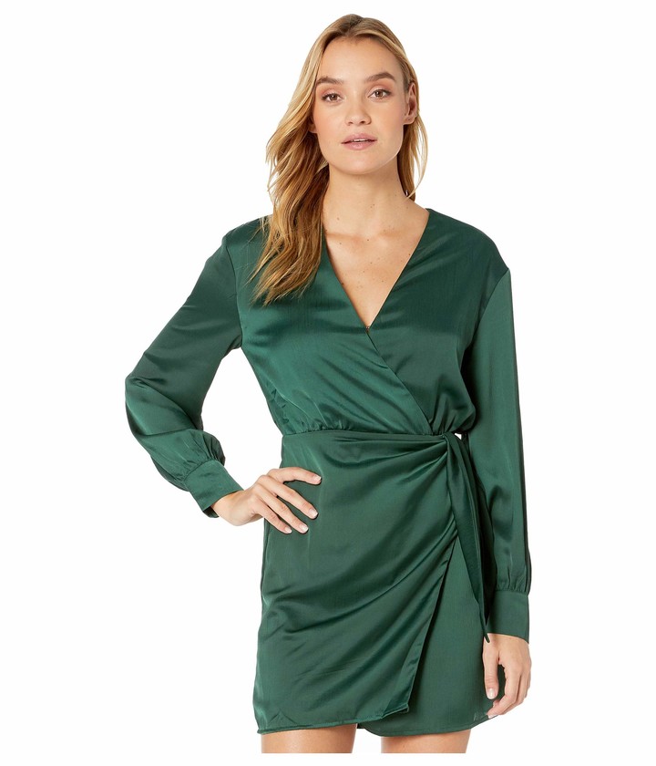 crossover wrap dress