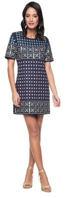 Juicy Couture Ponte All Over Embellished Dress