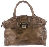 Thumbnail for your product : Jimmy Choo Embossed Leather Satchel