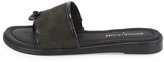 Thumbnail for your product : Donald J Pliner Giaa Snake-Embossed Slide Sandal, Black