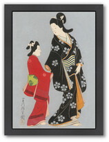 Thumbnail for your product : Americanflat Two Japanese Women In Kimonos By Found Image Press Framed Artwork