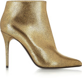Thumbnail for your product : Alexander McQueen Metallic cracked-leather ankle boots