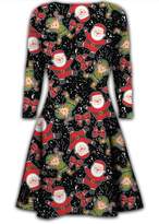 Thumbnail for your product : Noroze Womens Christmas Flared Skater Swing Dress ( SM)