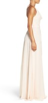 Thumbnail for your product : Amsale Women's 'Daryn' Halter A-Line Chiffon Gown