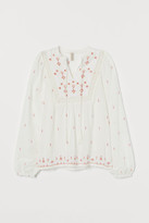Thumbnail for your product : H&M Embroidered cotton blouse