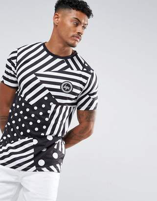 Hype T-Shirt In White With Stripes