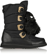 Thumbnail for your product : DKNY Verna shell and faux fur boots
