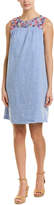 Thumbnail for your product : Joules Linen-Blend Shift Dress