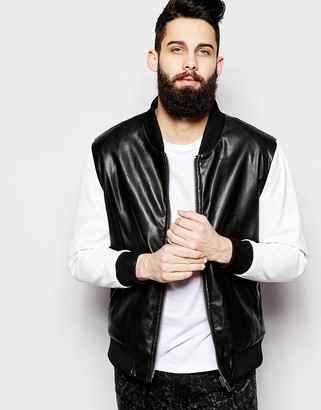 Only & Sons Bomber Jacket with Contrast Sleeves