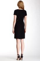 Thumbnail for your product : Adrianna Papell Short Sleeve Jewel Neck Lace Dress