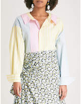 Marni Contrast-striped cotton shirt 