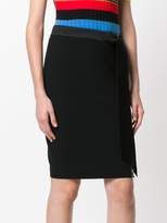Thumbnail for your product : Moschino bow detail zipped skirt