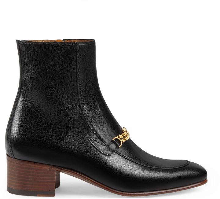 Gucci Women's ankle boot with Interlocking G chain ShopStyle