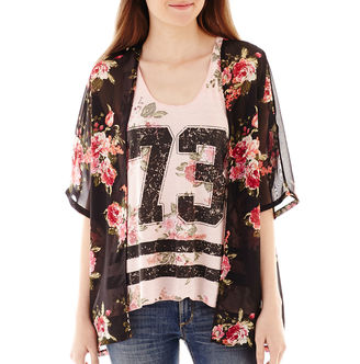 JCPenney California Gypsy Kimono with Reversible Tank Top