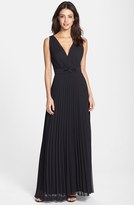 Thumbnail for your product : Xscape Evenings Embellished Pleated Chiffon Gown