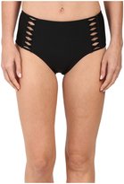 Thumbnail for your product : Amuse Society Raquel Solid High Rise Bottom with Strapping Detail