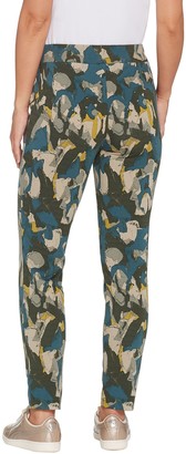 Logo by Lori Goldstein LOGO Lounge by Lori Goldstein Printed French Terry Pull-On Pants