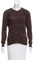 Thumbnail for your product : Tory Burch Button-Up Eyelet Cardigan