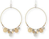 Thumbnail for your product : Chan Luu Coin Hoop Earrings