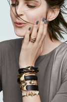 Thumbnail for your product : Alexis Bittar 'Miss Havisham - Kinetic Gold' Leather Cuff