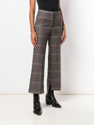 Golden Goose Flared Check-Print Trousers