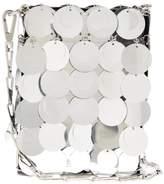Thumbnail for your product : Paco Rabanne Sparkle Mini 1969 Embellished Faux Leather Bag - Womens - Silver