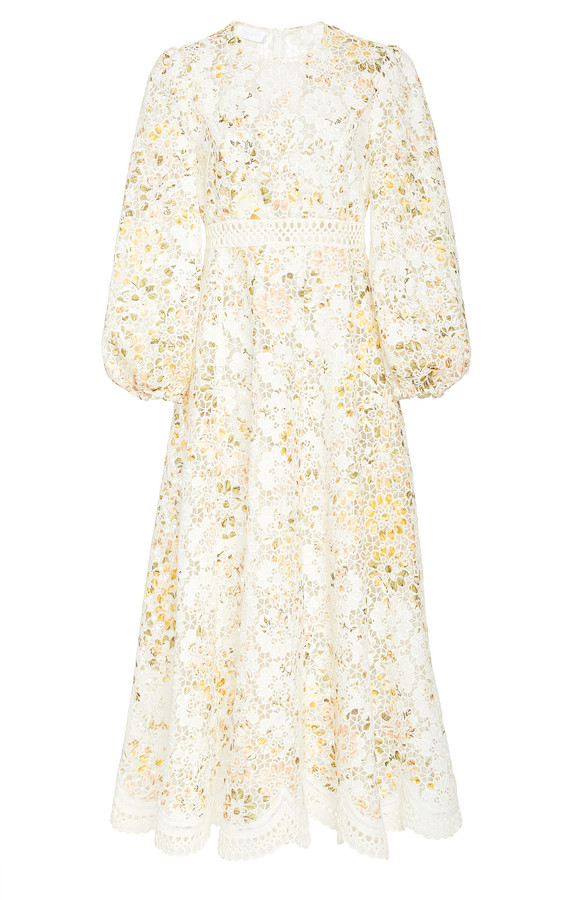 Zimmermann Amelie Embroidered Floral Linen Maxi Dress ShopStyle