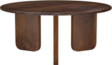 Ivy Bronx Columbo Brown Round Coffee Table