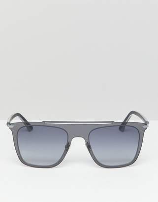 Police Square Sunglasses In Silver