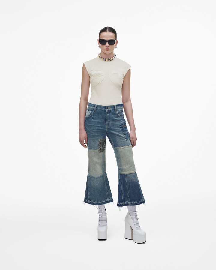Marc Jacobs Shredded Star Jeans - Brown - ShopStyle