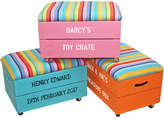 Thumbnail for your product : Plantabox Personalised Wooden Toy Box With Padded Lid