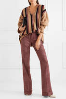 Thumbnail for your product : Marni Oversized Striped Wool Sweater - Beige