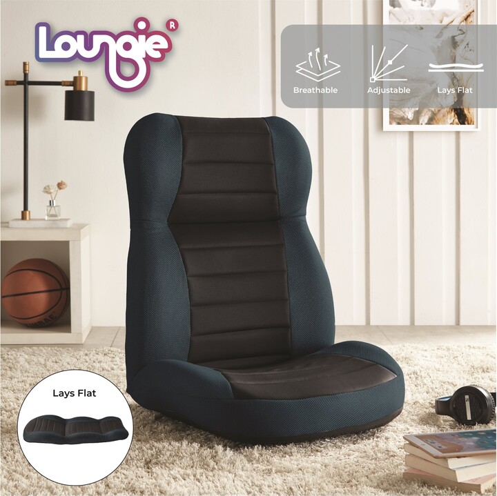 Loungie Snow Recliner/Floor Chair, Mesh, 5 Adjustable Back Positions