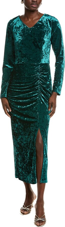 Pascale La Mode Crushed Velvet Midi Dress