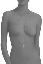Thumbnail for your product : Jennifer Zeuner Jewelry Cosette Opal & Diamond Crescent Pendant Necklace