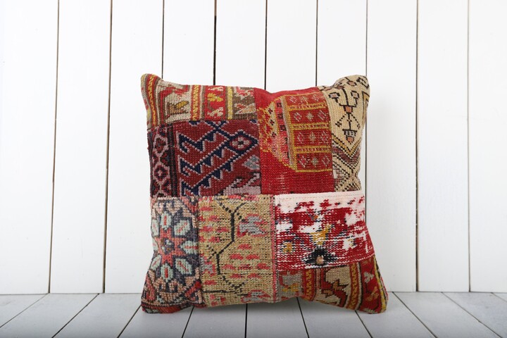 Anatolian Kilim Pillow Cover | Turkish Woven Accent