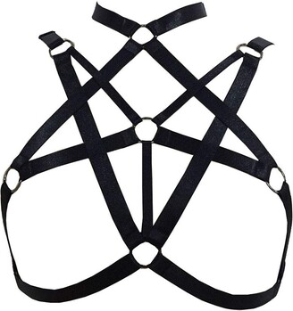 Body Cage Women's Cage Bra Harness Gothic Top Free Size Adjustable for ...