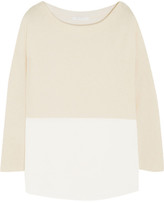 Thumbnail for your product : Duffy Two-tone cashmere sweater