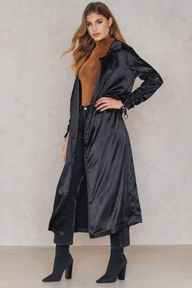 boohoo Ruched Sleeve Duster