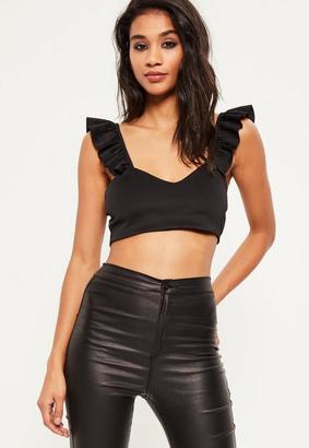 Missguided Frill Sleeve Detail Bralet