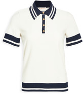 Thumbnail for your product : Tory Burch Mesh Polo Shirt