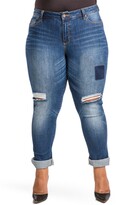 Thumbnail for your product : Poetic Justice Shaw Curvy Fit Boyfriend Jeans
