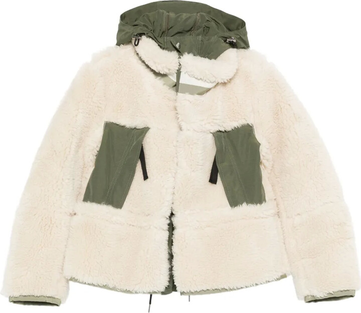 Sacai Hooded Panelled Jacket
