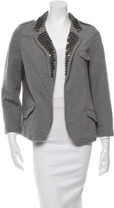Gryphon Embellished Open Front Blazer w/ Tags